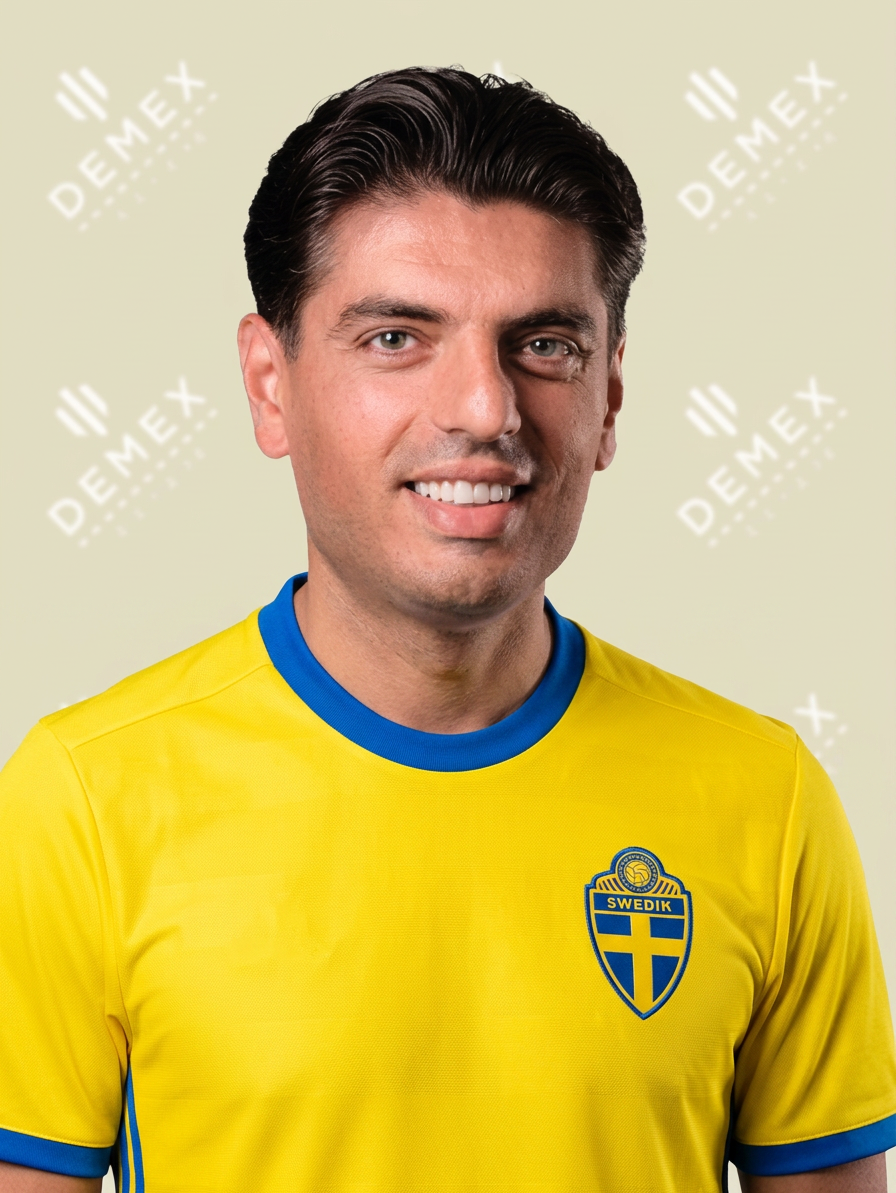 Arianit Peci i Sverigetröja