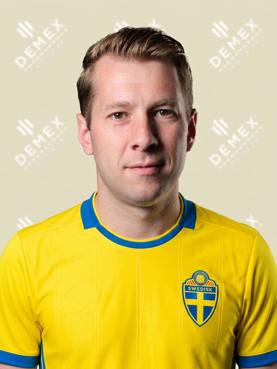 Jeremy Malmström i Sverigetröja