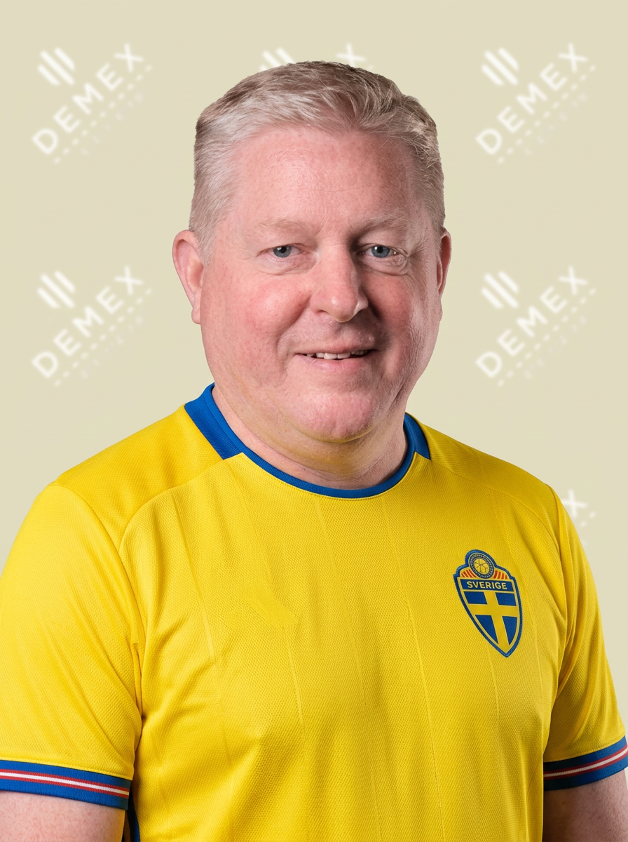 Simon Wilhelmsson i Sverigetröja